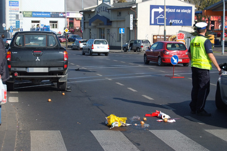 Znalezione obrazy dla zapytania wypadek potracenie