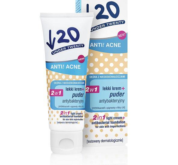 Under Twenty Anti! Acne 2 w 1 lekki krem + puder antybakteryjny