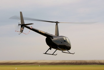 Robinson R44 Raven II w Depułtyczach Królewskich