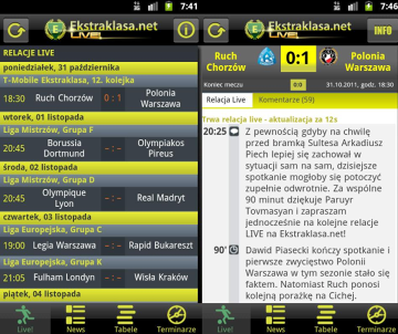 Ekstraklasa.net LIVE! na Androida