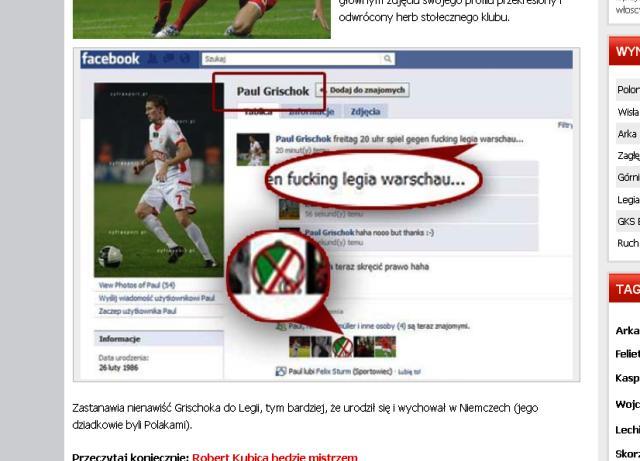 Polscy piłkarze (i)grają z Facebookiem