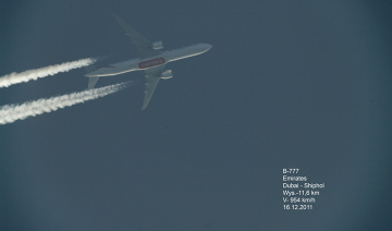 B-777 i B-747 nad Lublinem